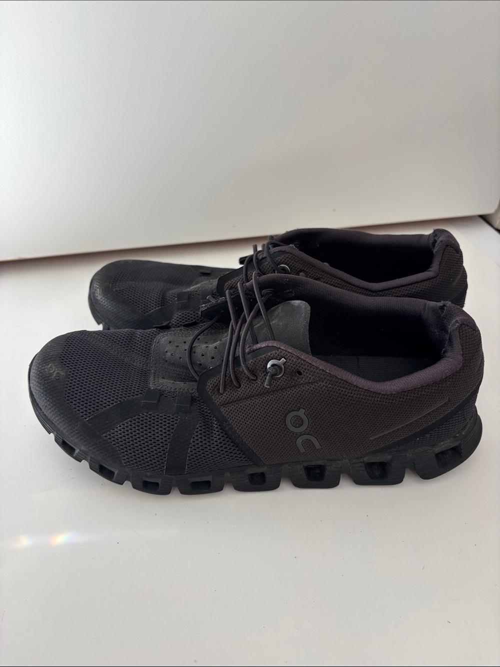 On Cloud 5 Black Running Walking Sneakers Shoes Women’s Size 8 - Picture 3 of 9